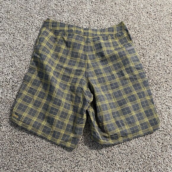 Mens Patagonia Board Swim Nylon Shorts Wavefarer Surf Beach Size 32 Plaid - Picture 2 of 7
